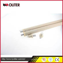 1000mm paper tube disposable expendable immersion thermocouple with angle connector